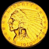 1910 $2.50 Gold Quarter Eagle UNCIRCULATED