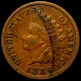 1886 Indian Head Penny AU+