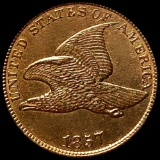 1857 Flying Eagle Cent CHOICE BU