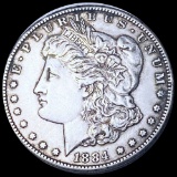 1884-CC Morgan Silver Dollar CLOSELY UNC