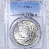 1935 Silver Peace Dollar PCGS - MS64