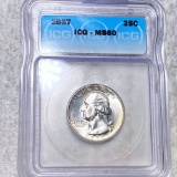 1937 Washington Silver Quarter ICG - MS60