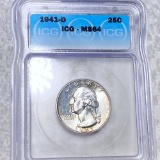 1941-D Washington Silver Quarter ICG - MS64
