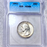1941 Washington Silver Quarter ICG - AU58