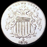 1874 Shield Nickel UNCIRCULATED
