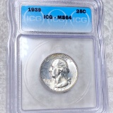 1939 Washington Silver Quarter ICG - MS64
