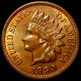 1893 Indian Head Penny CLOSELY UNC