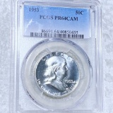 1953 Franklin Half Dollar PCGS - PR 64 CAM