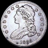 1836 Capped Bust Half Dollar AU+