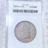 1939-O Capped Bust Half Dollar ANACS - VF30