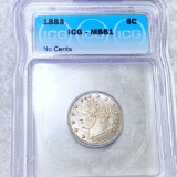 1883 Liberty Victory Nickel ICG - MS61