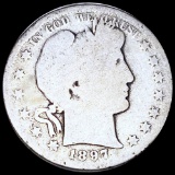 1897-S Barber Half Dollar NICELY CIRCULATED
