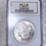 1884-O Morgan Silver Dollar NGC - MS65