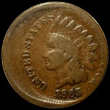 1865 Indian Head Penny NICELY CIRC 20% OFF-CENTER