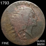 1793 Wreath Cent NICELY CIRCULATED