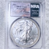 2016 NRA Silver Eagle PCGS - MS69