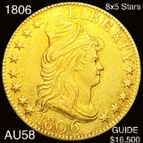 1806 $5 Gold Half Eagle CHOICE AU 8X5 STARS