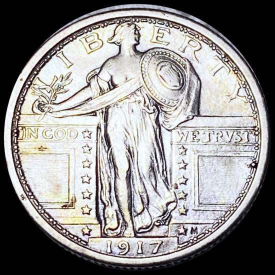 1917 Type 1 Standing Quarter CLOSELY UNCIRCULATED