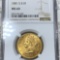 1881-S $10 Gold Eagle NGC - MS60