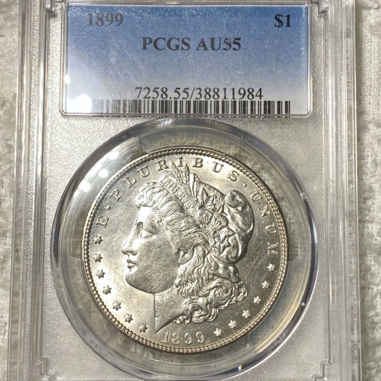 1899 Morgan Silver Dollar PCGS - AU55