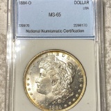 1884-O Morgan Silver Dollar NNC - MS65