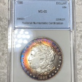 1885 Morgan Silver Dollar NNC - MS65