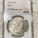 1892-CC Morgan Silver Dollar NGC - AU 55
