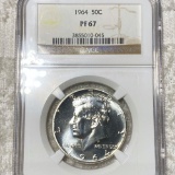 1964 Kennedy Half Dollar NGC - PF 67