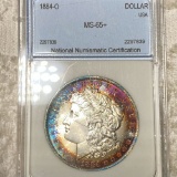 1884-O Morgan Silver Dollar NNC - MS65+