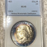 1923 Silver Peace Dollar NNC - MS66