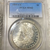 1885-CC Morgan Silver Dollar PCGS - MS62