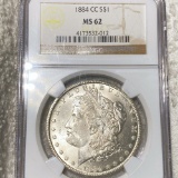 1884-CC Morgan Silver Dollar NGC - MS62
