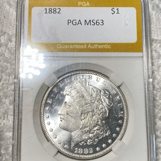 1882 Morgan Silver Dollar PGA - MS63