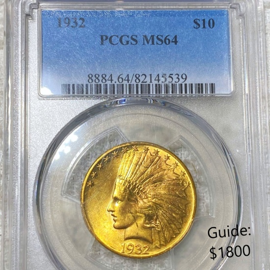 1932 $10 Gold Eagle PCGS - MS64
