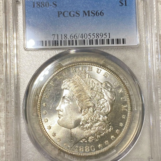 1880-S Morgan Silver Dollar PCGS - MS66