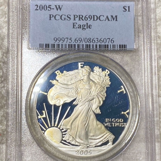 2005-W Silver Eagle PCGS - PR 69 DCAM