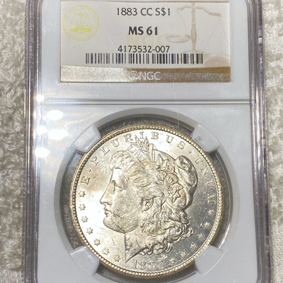 1883-CC Morgan Silver Dollar NGC - MS61