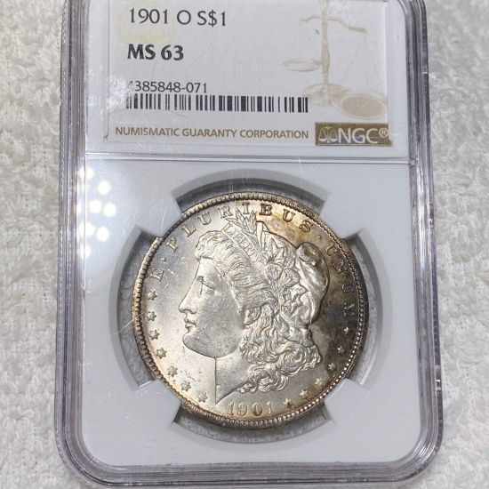 1901-O Morgan Silver Dollar NGC - MS63