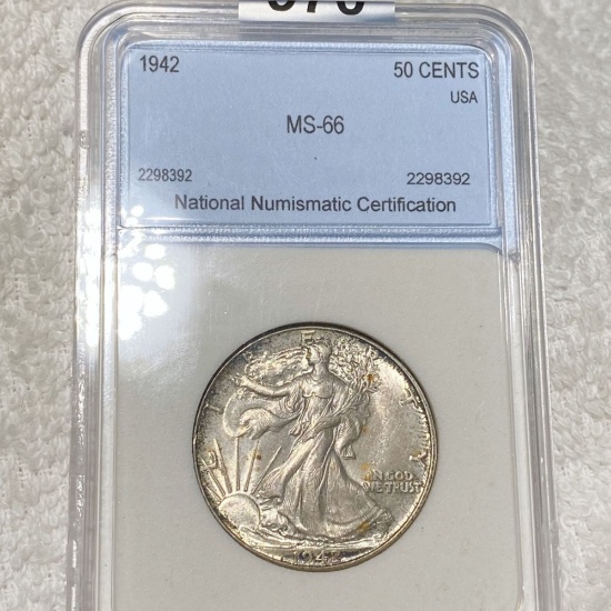 1942 Walking Half Dollar NNC - MS66