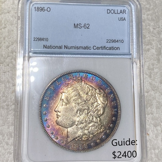 1896-O Morgan Silver Dollar NNC - MS62