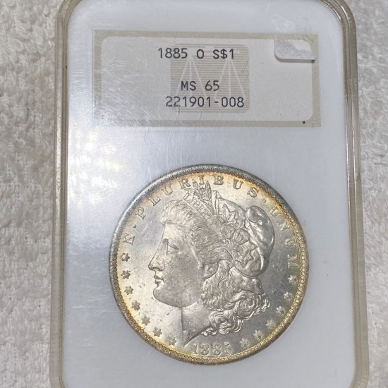 1885-O Morgan Silver Dollar NGC - MS65