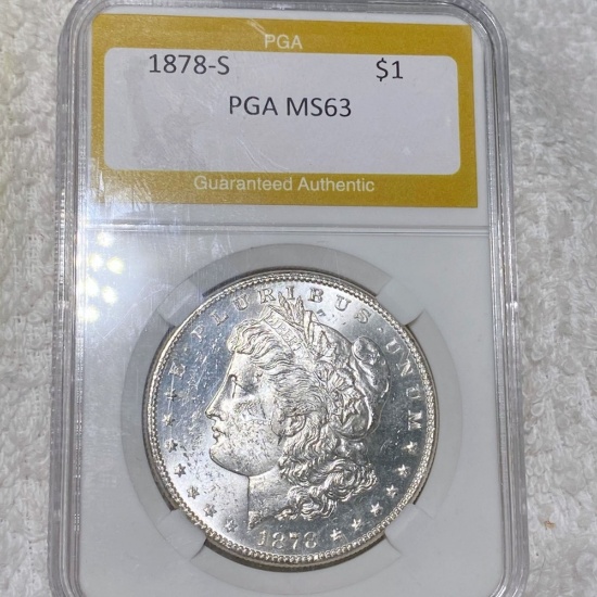 1878-S Morgan Silver Dollar PGA - MS63