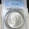 1922 Silver Peace Dollar PCGS - MS62