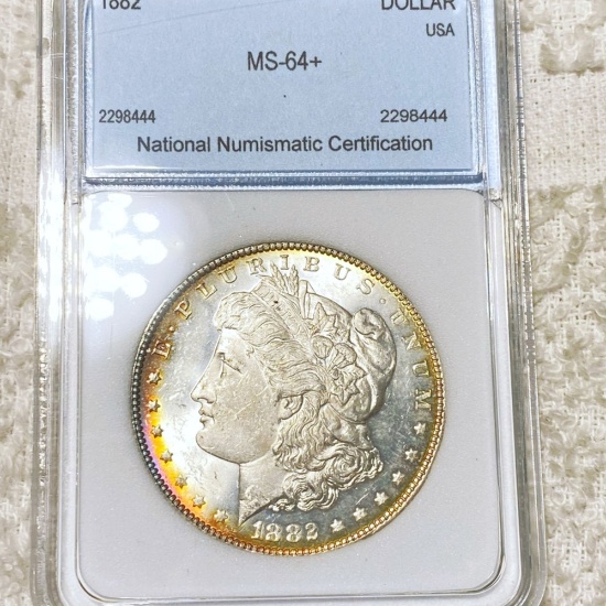 1882 Morgan Silver Dollar NNC - MS64+