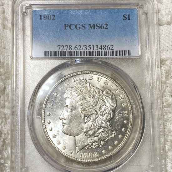 1902 Morgan Silver Dollar PCGS - MS62