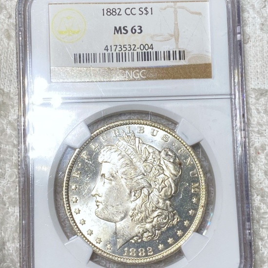 1882-CC Morgan Silver Dollar NGC - MS63