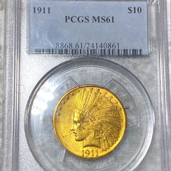 1911 $10 Gold Eagle PCGS - MS61