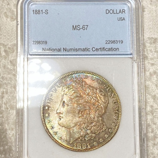 1881-S Morgan Silver Dollar NNC - MS67