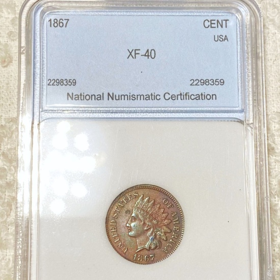 1867 Indian Head Penny NNC - XF40