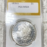 1878-S Morgan Silver Dollar PGA - MS64